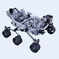 Mars Rover Detailed Model With Mechanical Structure Wheels Arm And Scientific Instruments 3d model