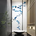 Blue Butterfly Shaped Hanging Decoration with Delicate Design for Modern Indoor Space