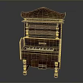 Retro Wooden Piano Style Household Furniture With Classic Design And White Keys