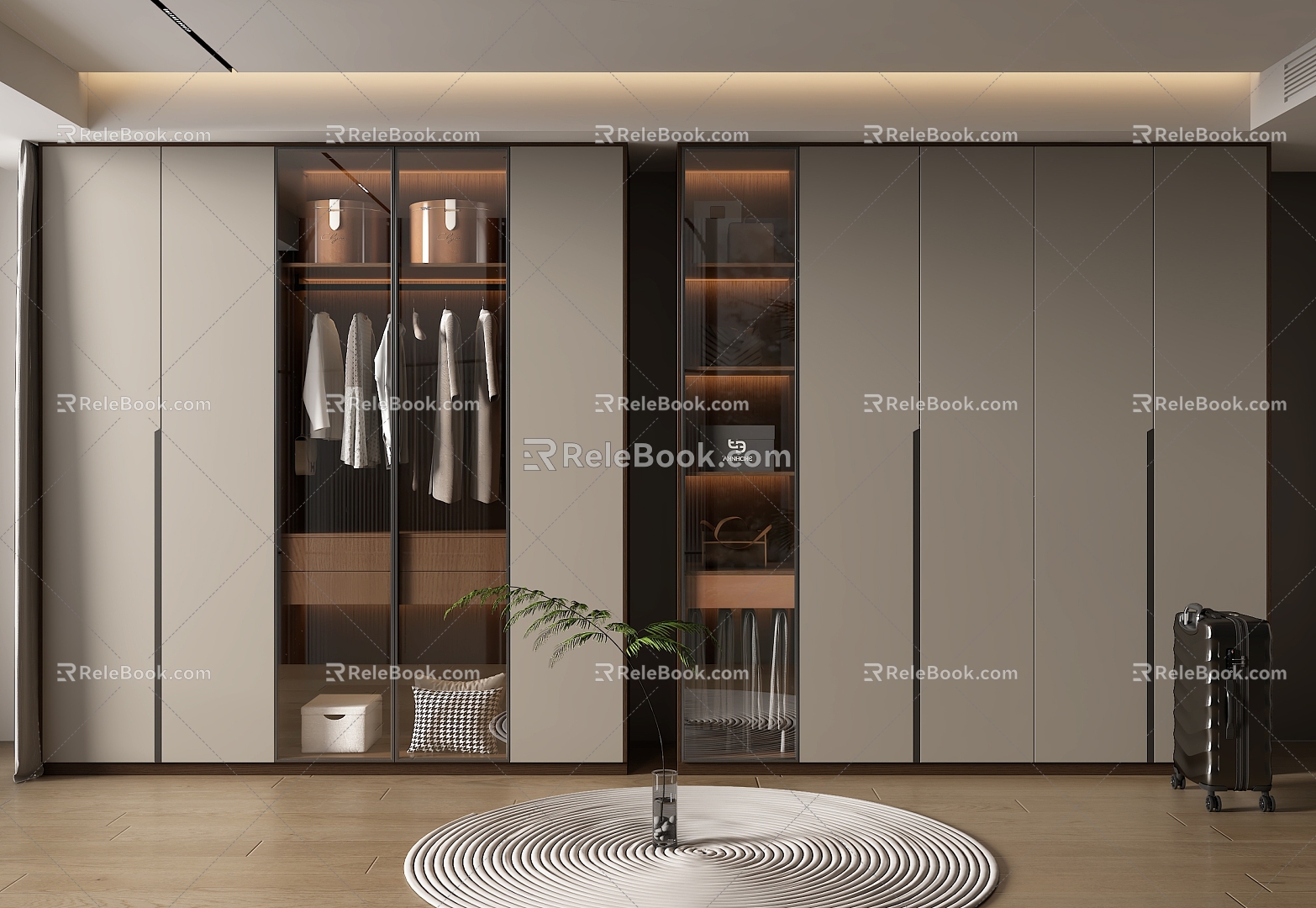 Modern home cloakroom 3d model