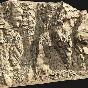 Stone Rock Desert Stone Mountain Cliff Shale Mountain Big Mountain Cliff 3d model