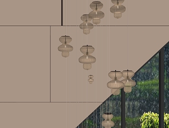 Modern chandelier 3d model