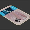 Fresh Pangasius Fish Fillets In Convenient Tray Packaging For Seafood Lovers