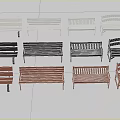 Outdoor Benches With Various Styles And Color Options Including White Black Brown
