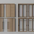 Wooden Double Doors with Lattice Panels and Glass Inserts in Stylish Designs for Home Interiors