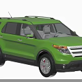 Green SUV Exterior Design With Modern Styling Alloy Wheels And Black Roof Rails