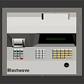 White Sharp Cash Register With Digital Display Keypad And Cash Drawer