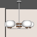 Nordic Middle Ancient Chandelier Living Room Chandelier 3d model