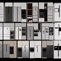 Various Modern Kitchen Cabinets In White Gray And Dark Colors With Integrated Appliances