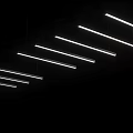 Live Stream Room Modern Lighting Setup With White Linear Strip Lights