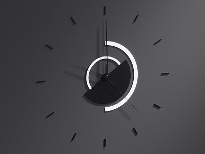 Modern Clock 3d model