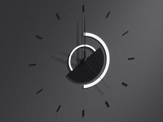 Modern Clock 3d model