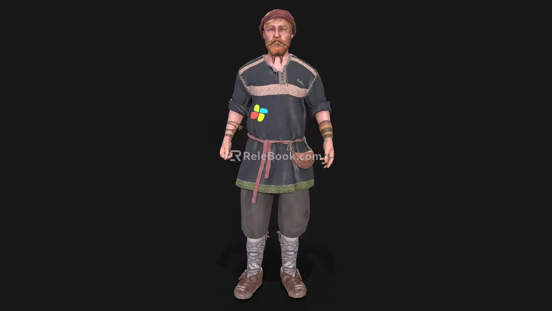 Europe Ancient Peasant Farmer Man Characters Ancient Characters Civilians Working People Game Characters NPC 3d model