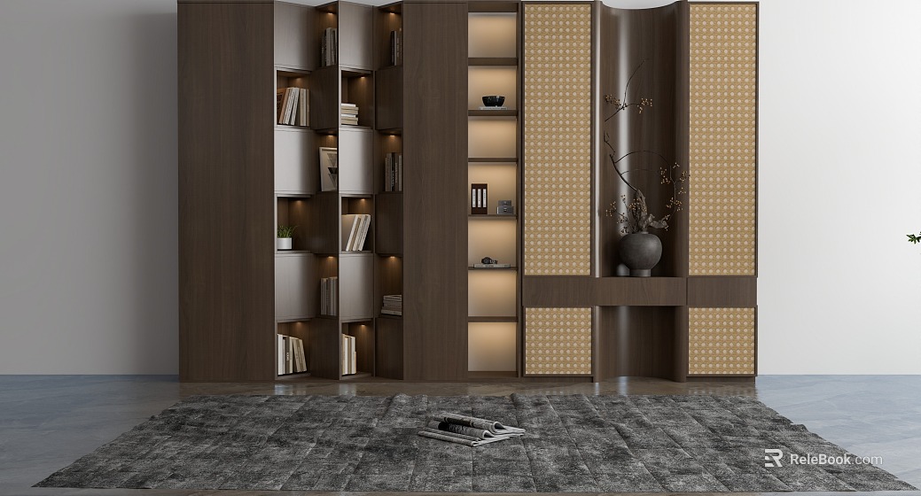 Middle Style Bookcase texture