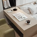 Modern Minimalist Tatami Bedroom With Bed Desk Chair Storage Cabinets And Window Blinds