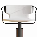 Modern Design Bar Stools With Leather Seats And Gold Dark Metal Frames