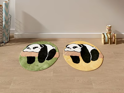 Modern Restaurant Children's Room Cartoon Carpet 3d model