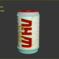 Aluminum Soda Can With Silver Surface Red ADVOC Text And Yellow Bubbles