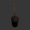 Cow Horn Handcrafted Musical Horn With Leather Straps And Natural Surface