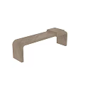 Modern Oak Wooden Stool With Curved Legs And Minimalist Design