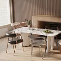 Modern table combination 3d model