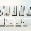 Shower Sauna Enclosures with Various Transparent Glass Designs Product