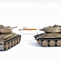 Detailed Military Tank Models With Turrets And Tracked Wheels For Collectors