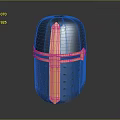 Medieval Metallic Helmet With Yellow Cross Decoration And Perforated Surface For Historical Use