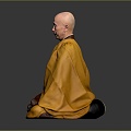 monk, small monk, monk, monk, monk, monk, Taoist priest, ancient male, ancient man, ancient figure 3d model