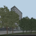 Aerial View Urban Planning With Modern Buildings Green Roofs Central Plaza And Green Spaces