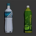 Assorted Beverage Bottles In Different Colors And Various Shapes On White Surface