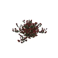 Vibrant Red Flowers With Lush Green Leaves In A Beautiful Plant Bush
