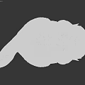 Realistic Beaver With Plump Body Brown Fur Black Eyes And Short Legs