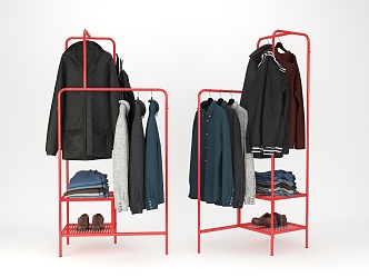 Modern Hanger Clothes Combo 3d model