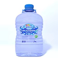 Large Transparent Drinking Water Bottle With Blue Cap And Handle For Daily Use