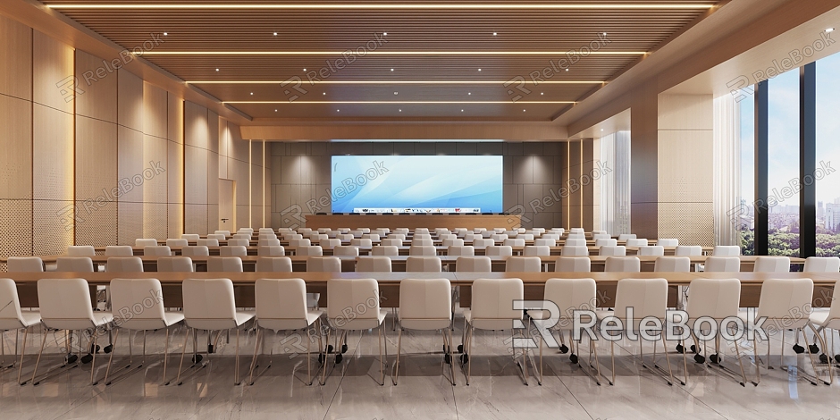 Modern Conference Hall Report Hall Multifunctional Meeting Room model