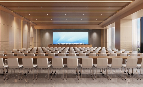 Modern Conference Hall Report Hall Multifunctional Meeting Room 3d model