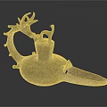 Vintage Bronze Furniture Decorative Ornament with Intricate Dragon Design and Classic Style