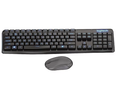 Logitech Wireless Computer Keyboard and Mouse Combo with Backlit Keys for Computers 3d model