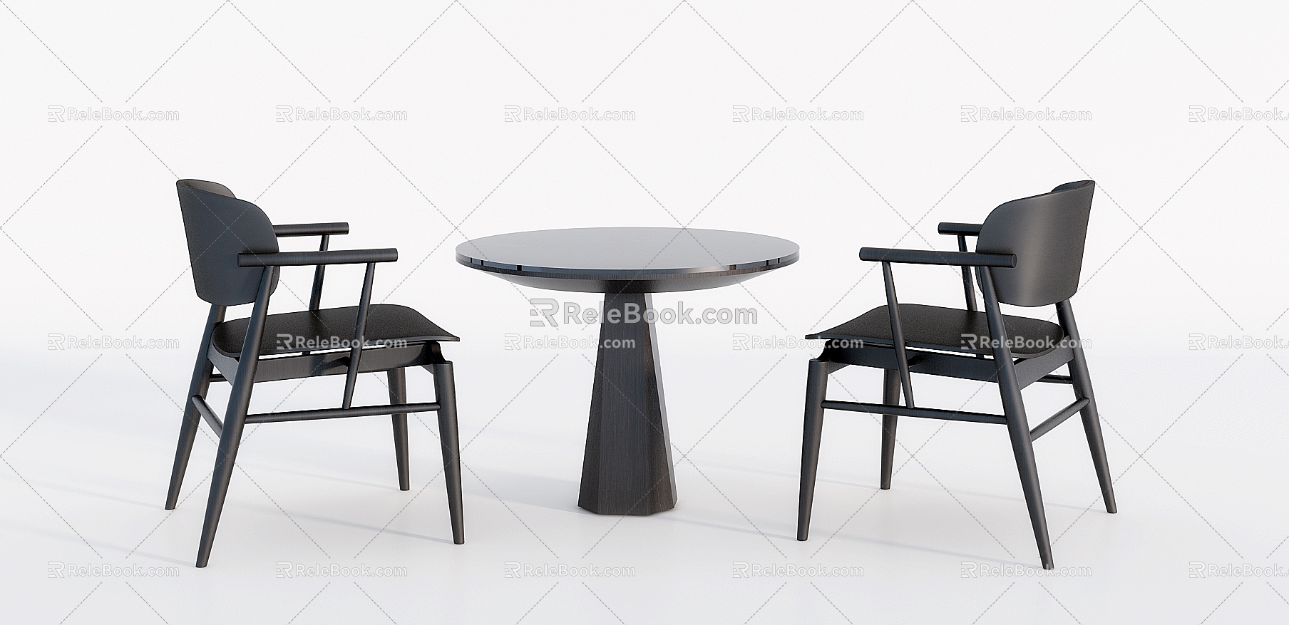 Single Chair Dining Chair 3d model