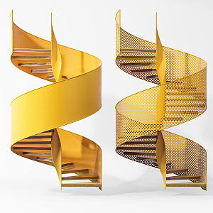 modern spiral staircase 3d model