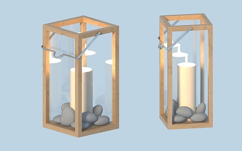 Candlestick lamp 3d model