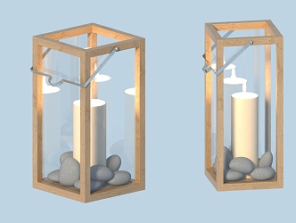 Candlestick lamp 3d model