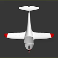 Dassault Small Airplane Model With White Body Red Wing Tips And G-BOPL Marking