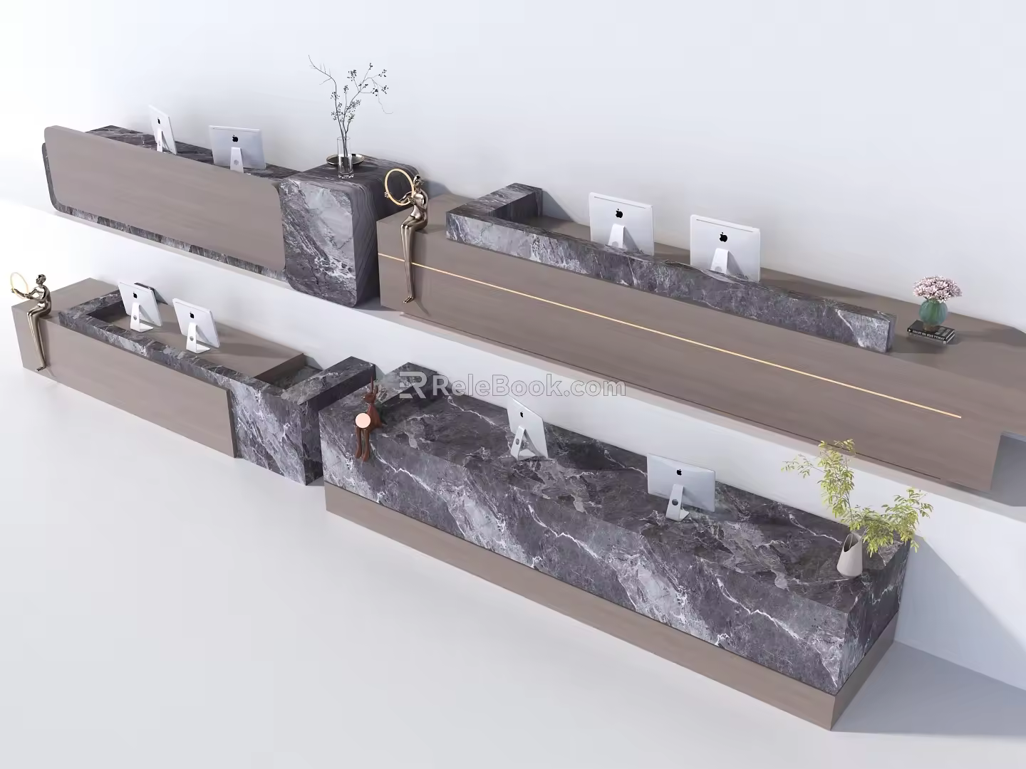 Reception desk 3d model