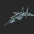Modern Military Fighter Jet With Gray Aerodynamic Body Sharp Nose And Twin Tail