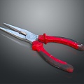 pipe pliers vise vise sharp mouth pliers 3d model