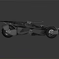 Advanced Black Batmobile Inspired Armored Weapon Vehicle Combat Design Features Details 3d model