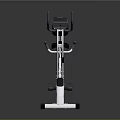 Modern White And Black Exercise Bike Sports Equipment With Stable Structure For Home Fitness Training