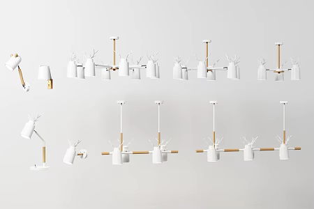 Nordic Lamp Combination 3d model